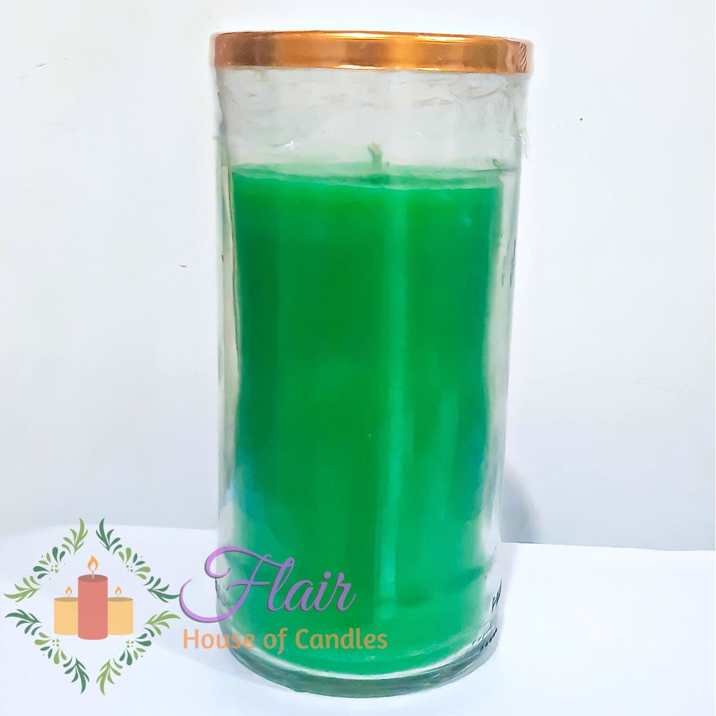 GC85 Large Colored Glass Candle 16cm Tall