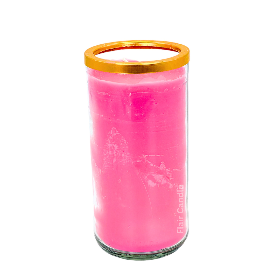 GC85 Plain Large Colored Glass Candle 16cm Tall