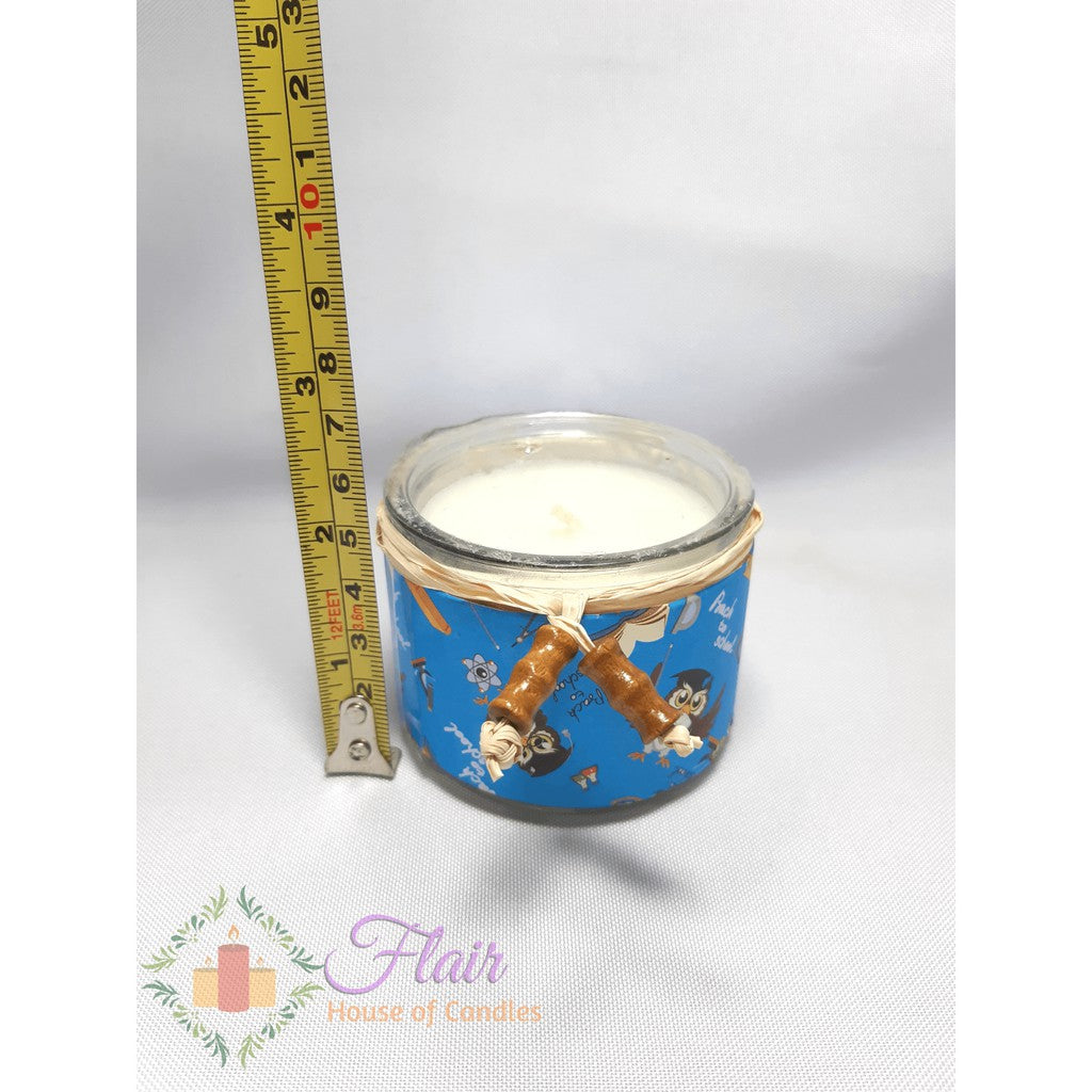 Apple Cinnamon Scented Soy Glass Candle 5.5cm Tall