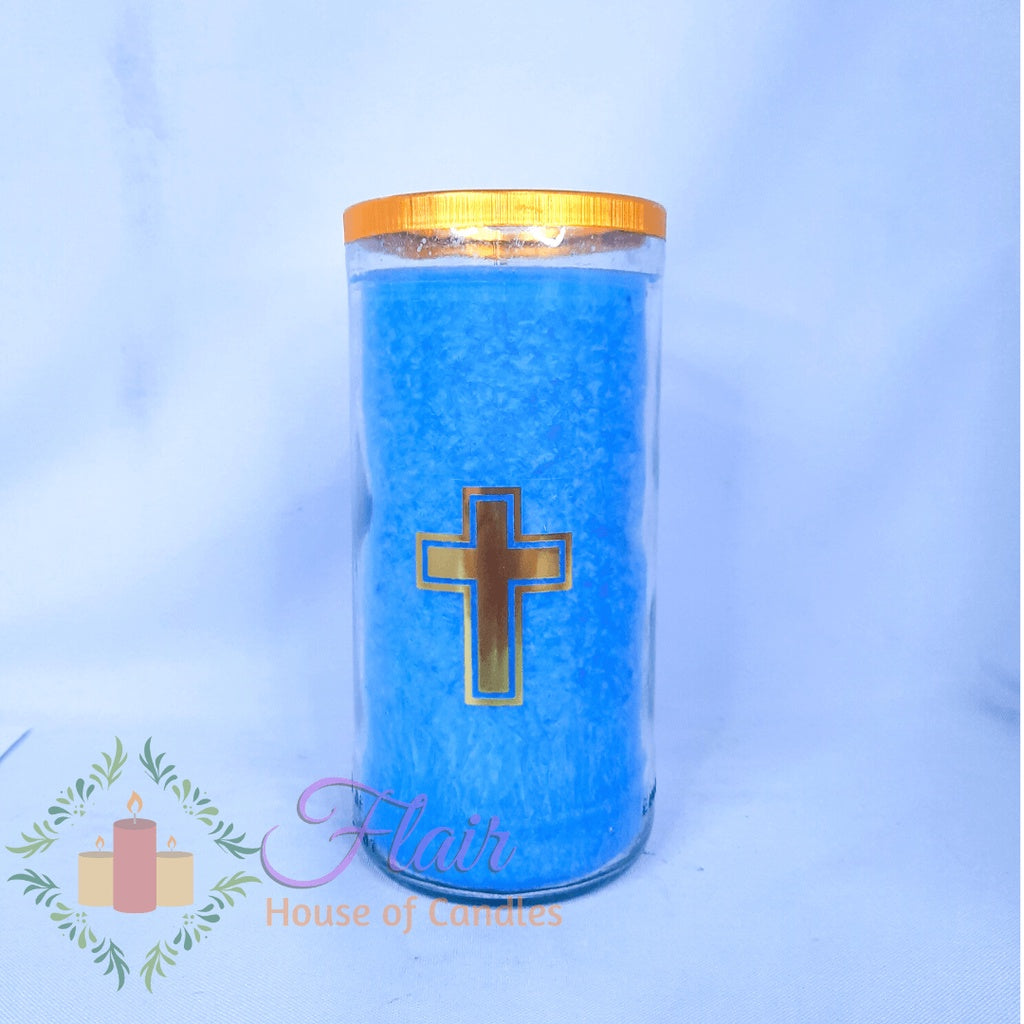 GC85 Large Colored Glass Candle 16cm Tall