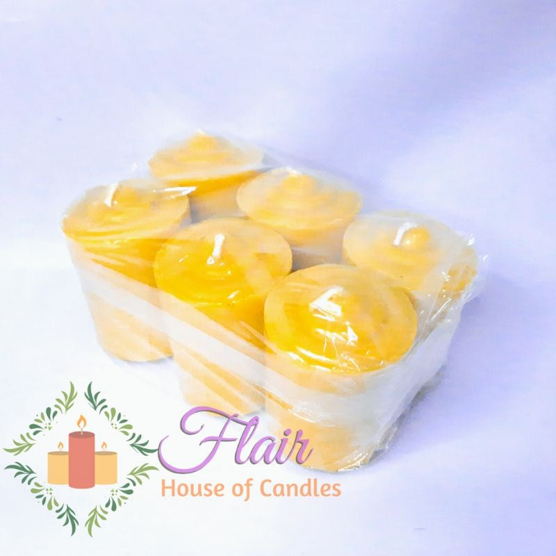 Flair Yellow Vigil Candle #2 V2BIG | 6pcs Pack 5.5cm Tall
