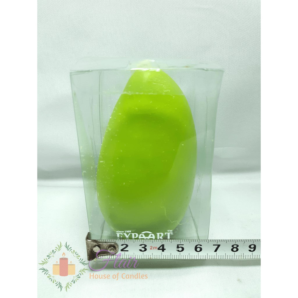 Flair Smokeless Decorative Green Mango Candle 11cm Tall