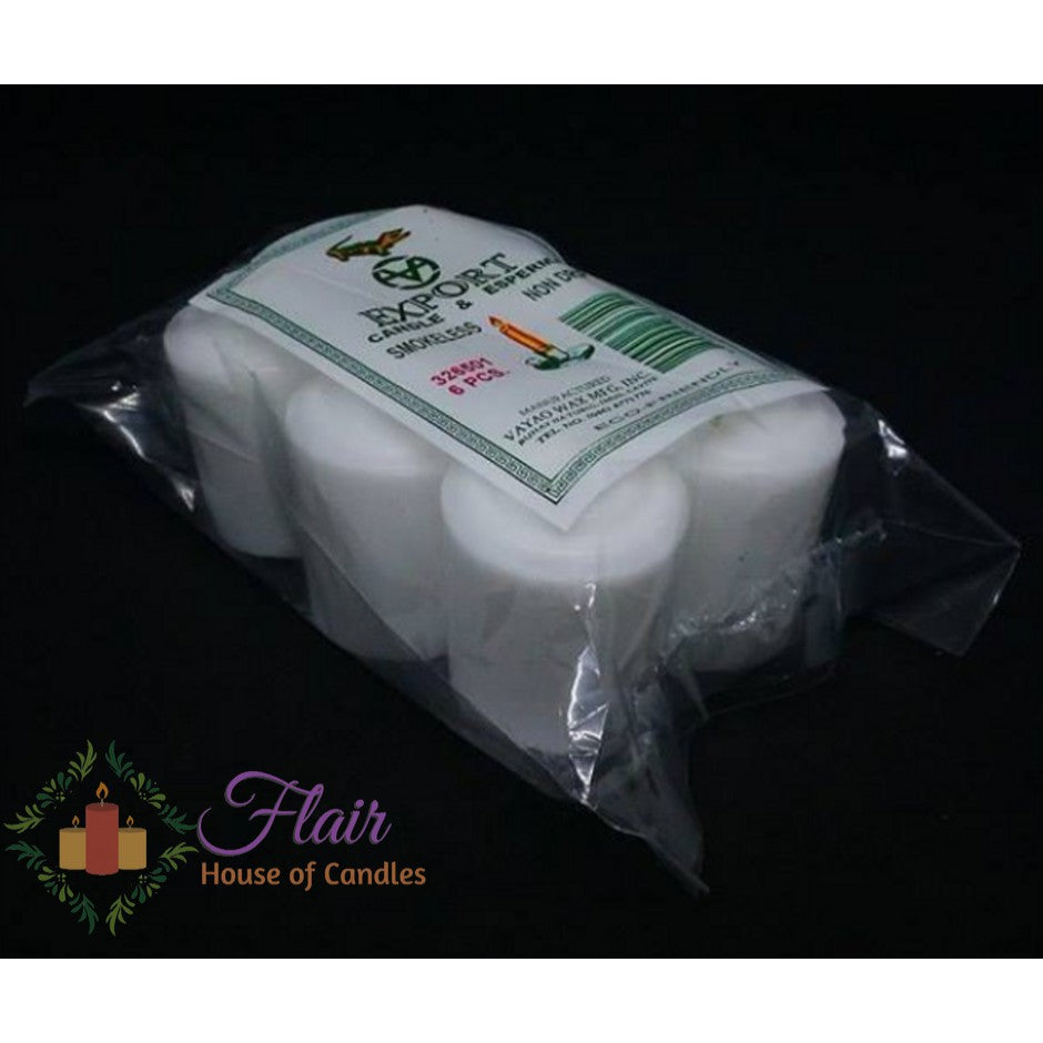 Export White Vigil Candle #2 | 6pcs Pack 5.5cm Tall