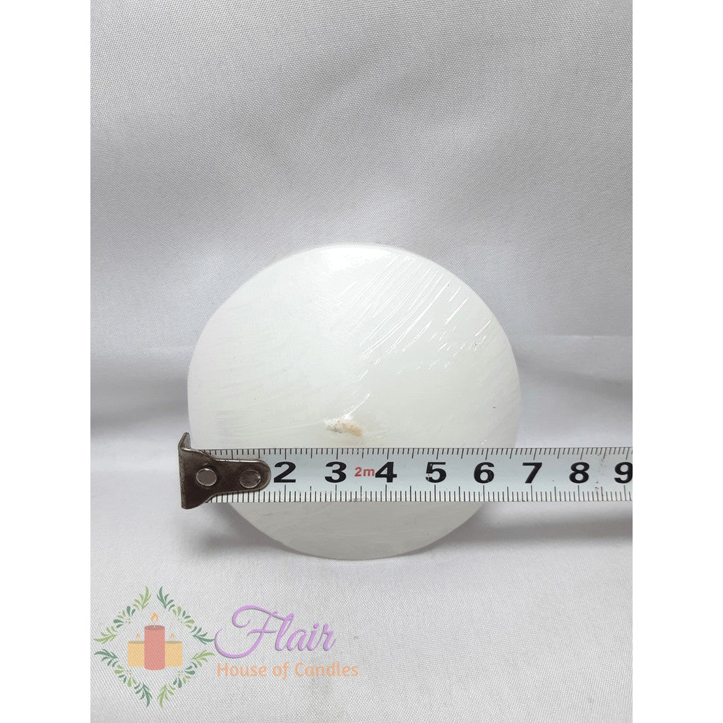 Large Round White Floating Candle