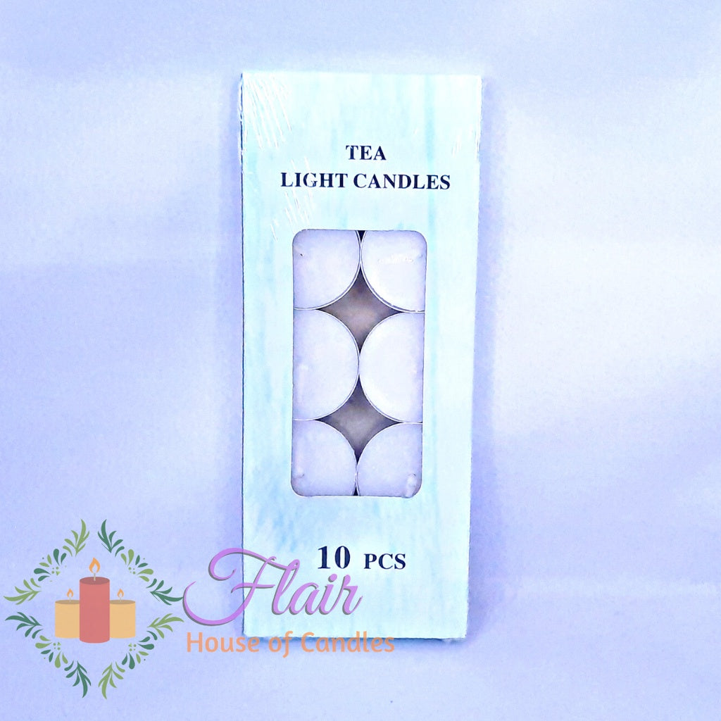 Flair Smokeless Tealight Candles | 10pcs Box 1.5cm Tall