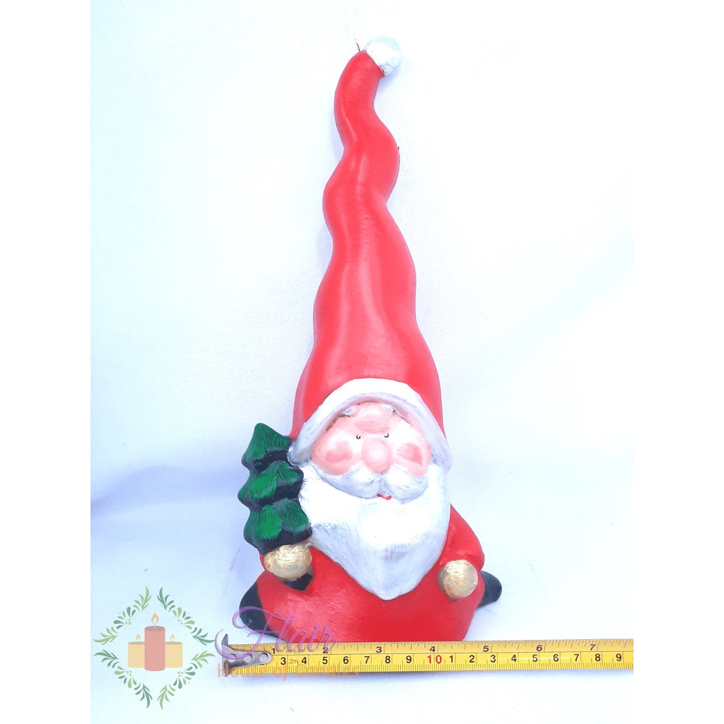 Flair Red Santa Elf Christmas Candle 33cm Tall