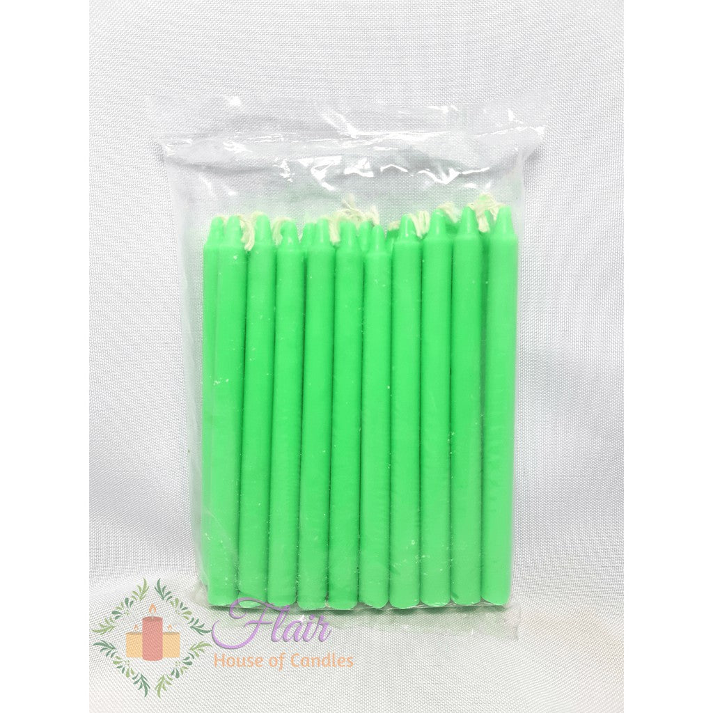 Esperma Green Candle #3 | 20pcs Pack 13cm Tall
