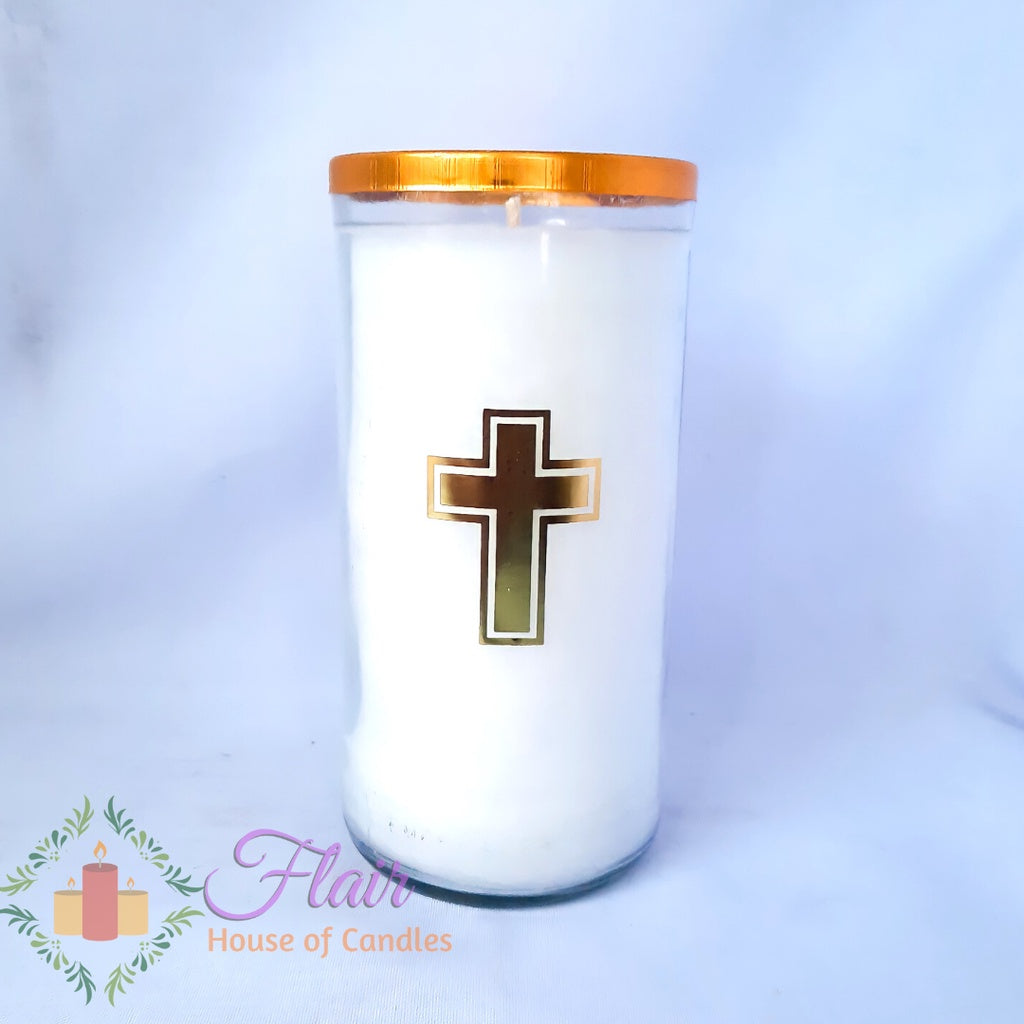 GC85 Large Colored Glass Candle 16cm Tall