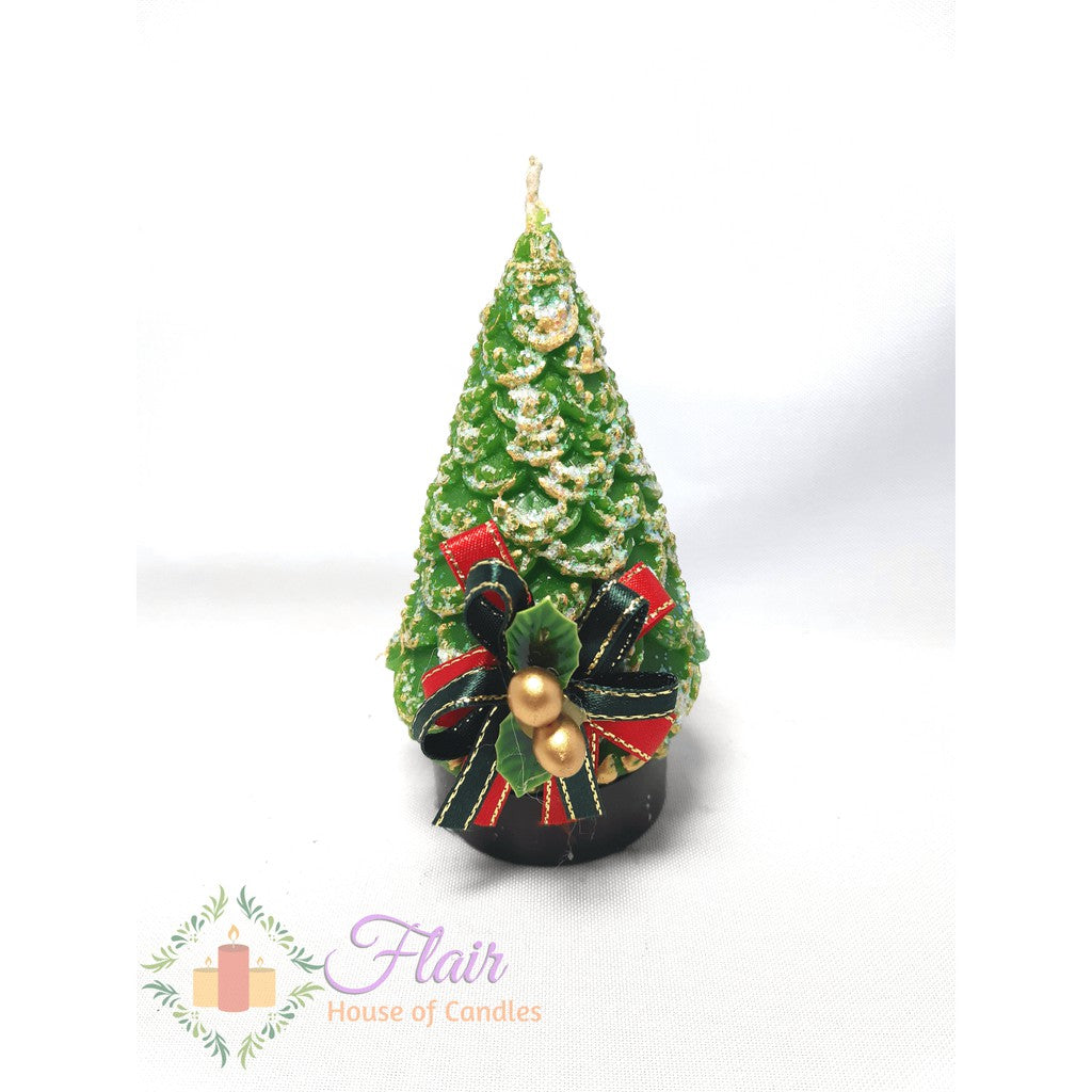 Flair Small Christmas Tree with Ribbon 12cm Tall
