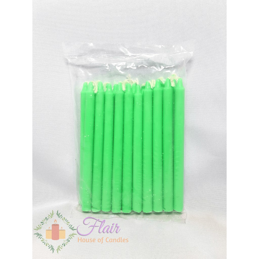 Esperma Green Candle #3 | 20pcs Pack 13cm Tall