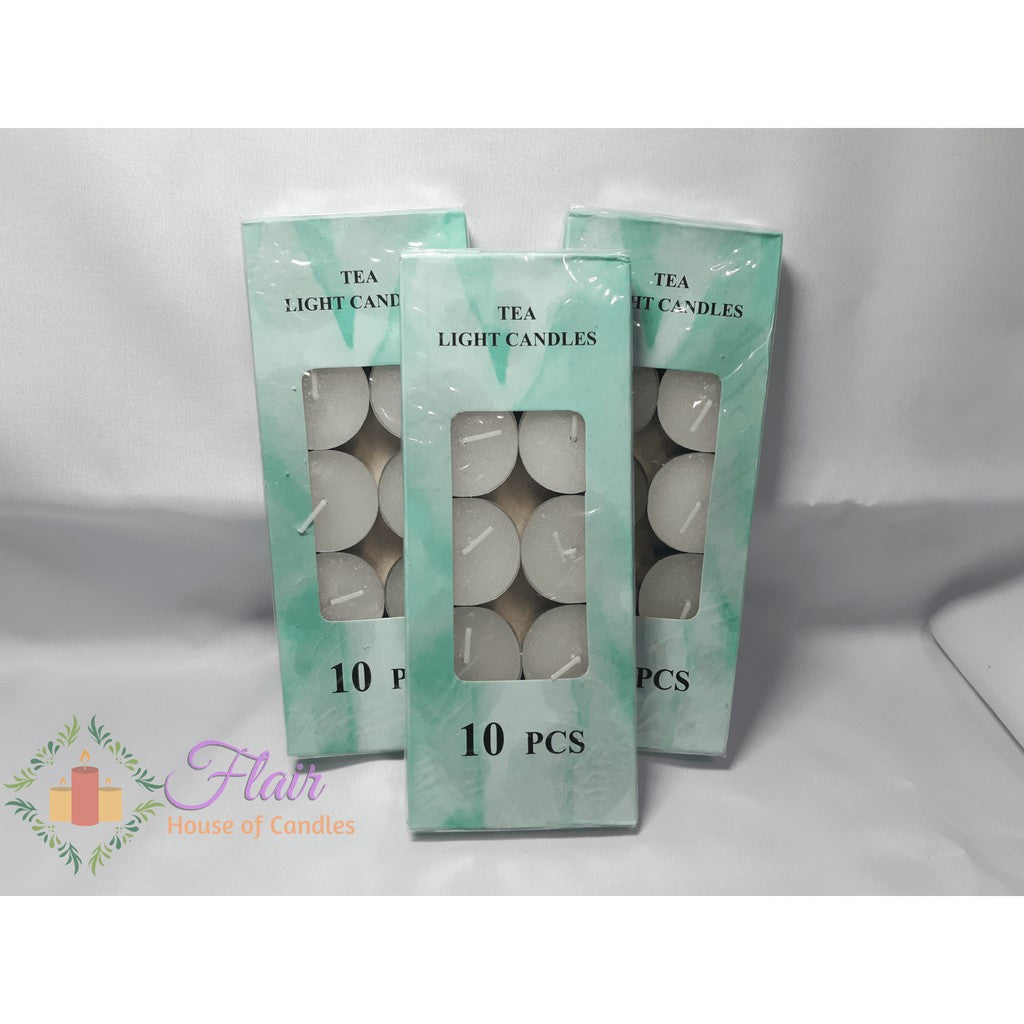 Flair Smokeless Tealight Candles | 10pcs Box 1.5cm Tall