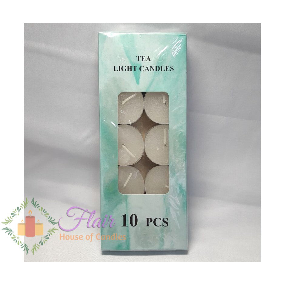 Flair Smokeless Tealight Candles | 10pcs Box 1.5cm Tall