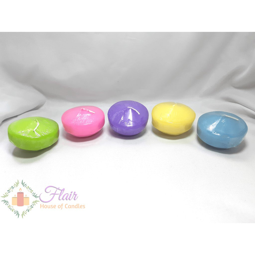 Large Smokeless Colored Floating Candle 4.8cm Tall