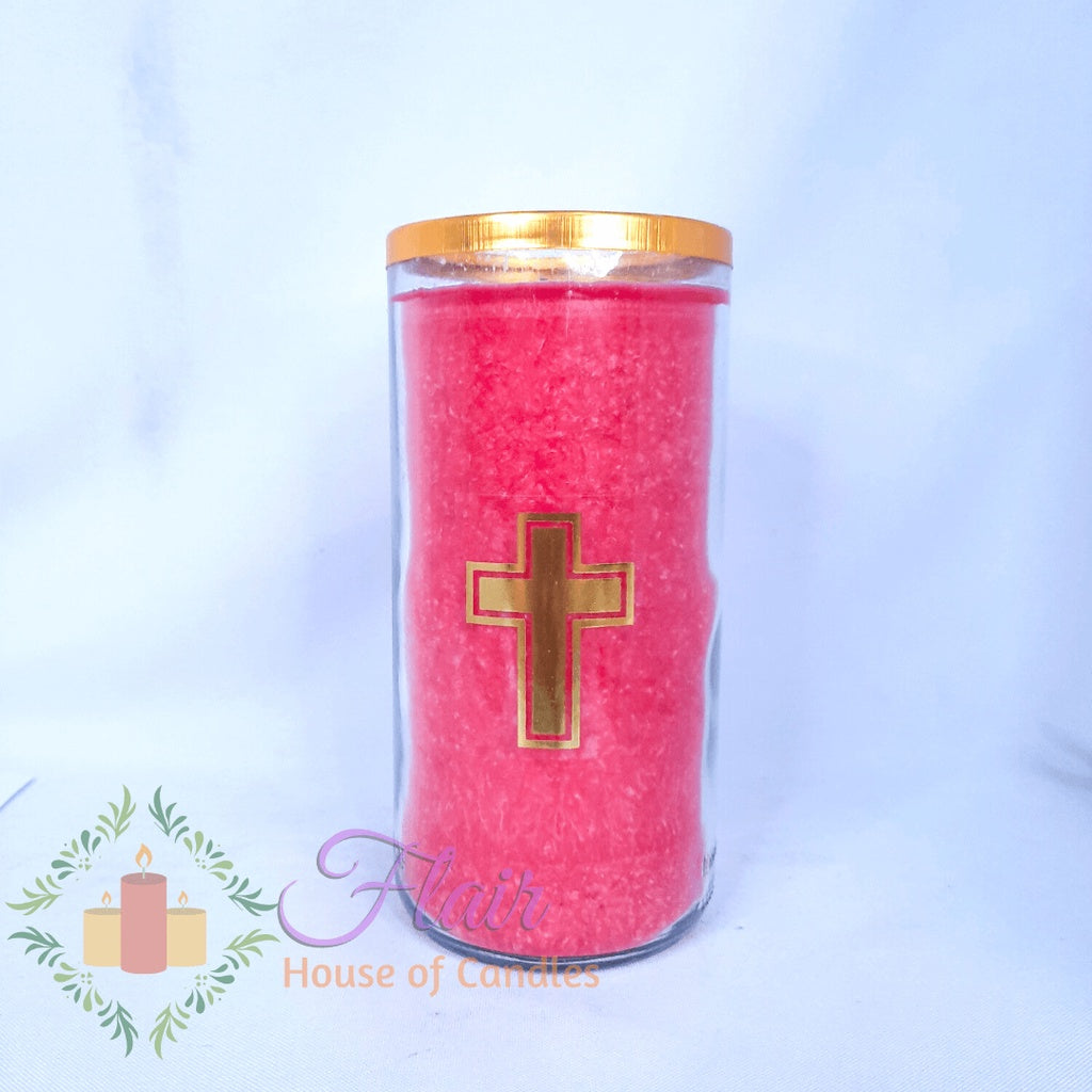 GC85 Large Colored Glass Candle 16cm Tall