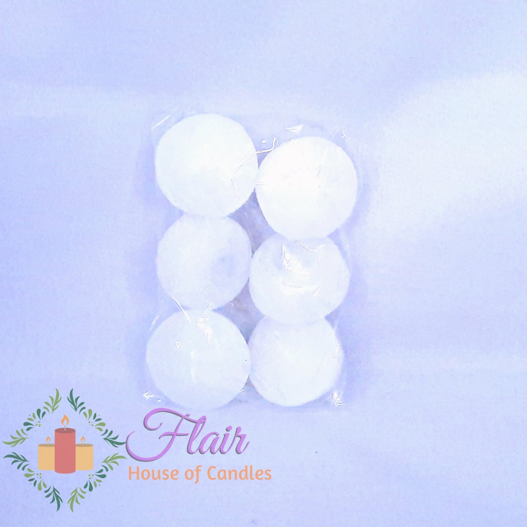 Flair Smokeless Rainbow Floating Candles | 6pcs Pack 3.3cm Tall