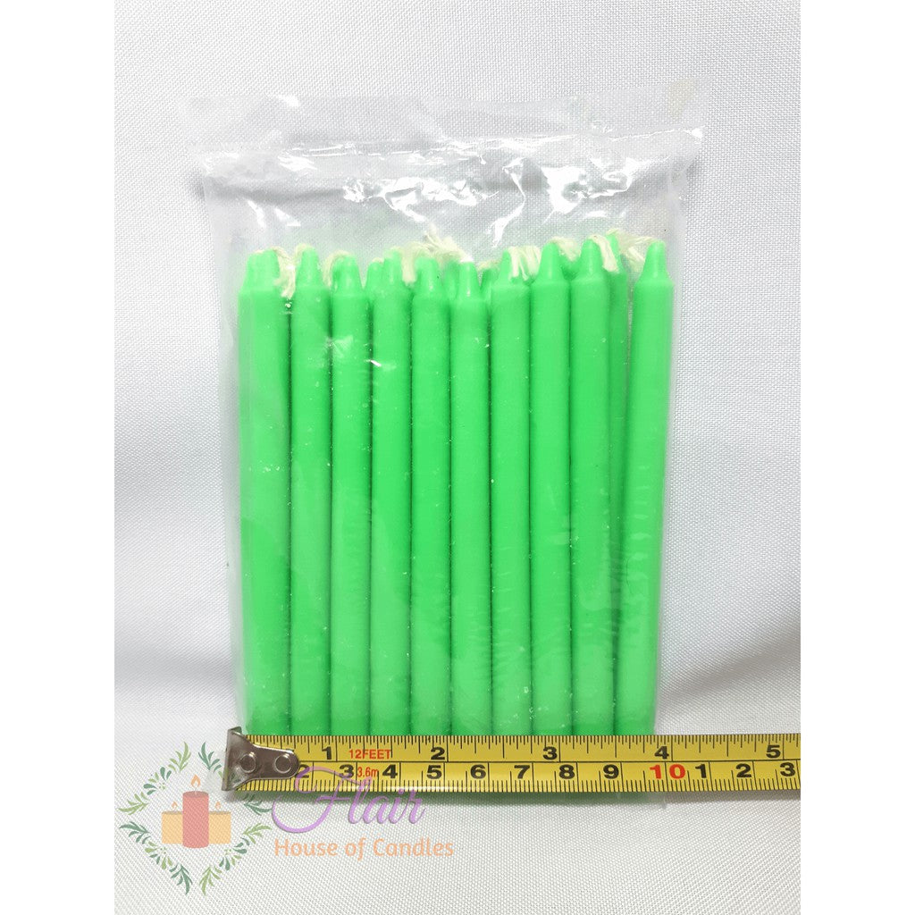 Esperma Green Candle #3 | 20pcs Pack 13cm Tall