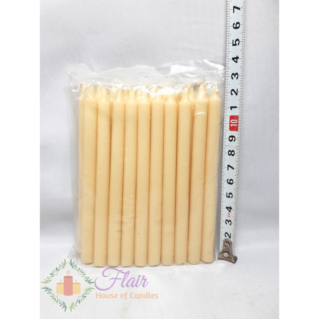 Esperma Cream Color Candle #3 | 20pcs Pack 13cm Tall