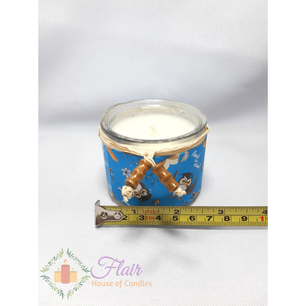 Apple Cinnamon Scented Soy Glass Candle 5.5cm Tall