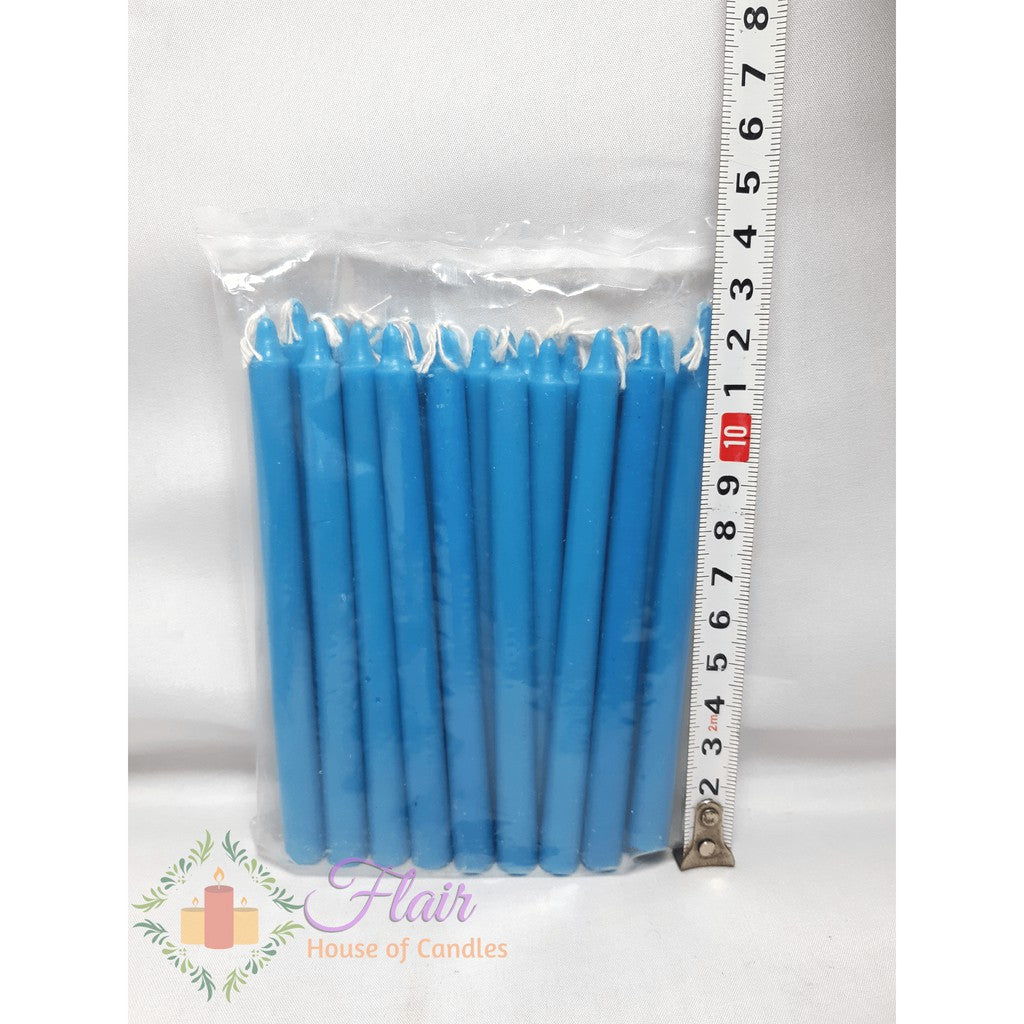 Esperma Blue Colored Candle #3 | 20pcs Pack