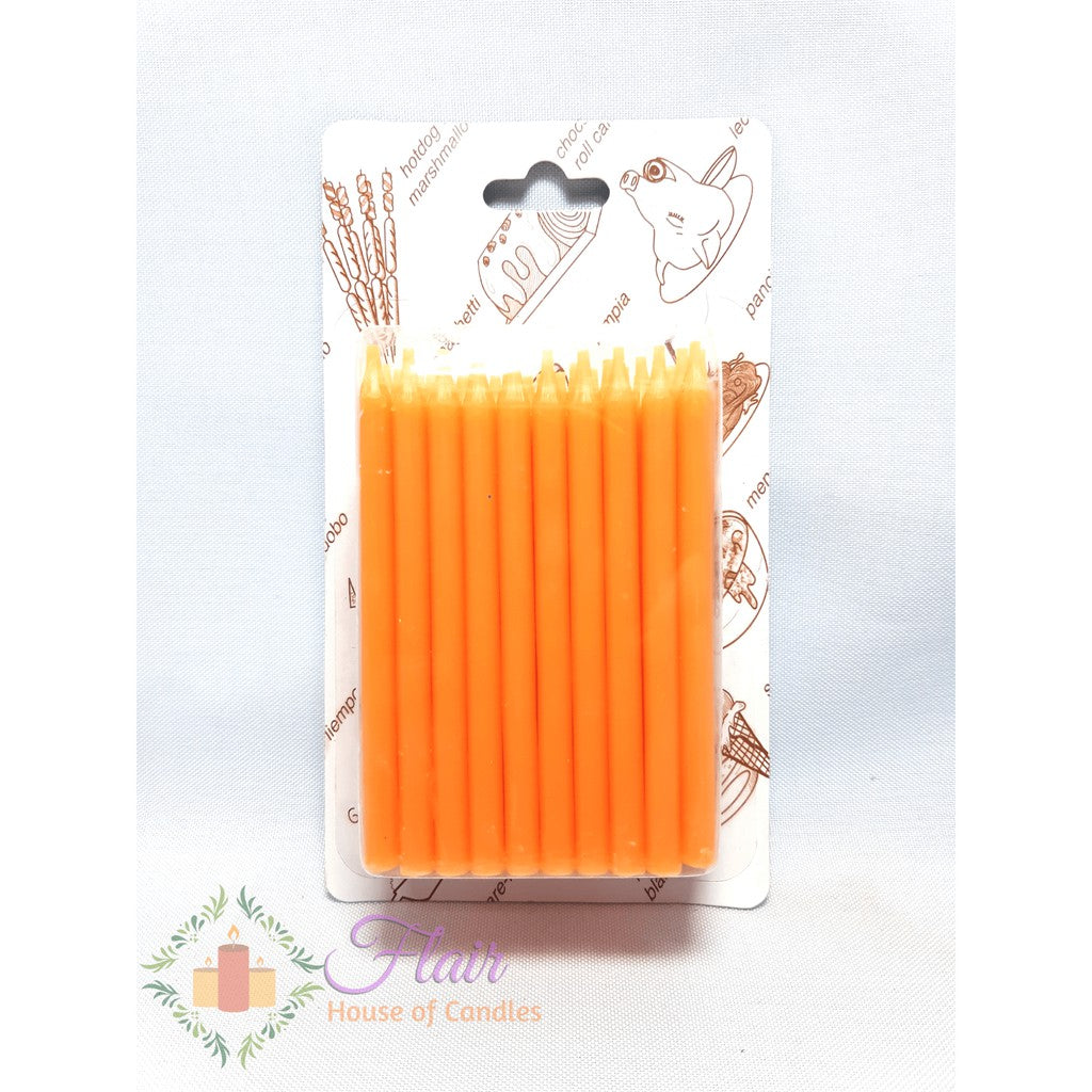 Flair Colored Birthday Party Candles | 50pcs Box 9cm Tall