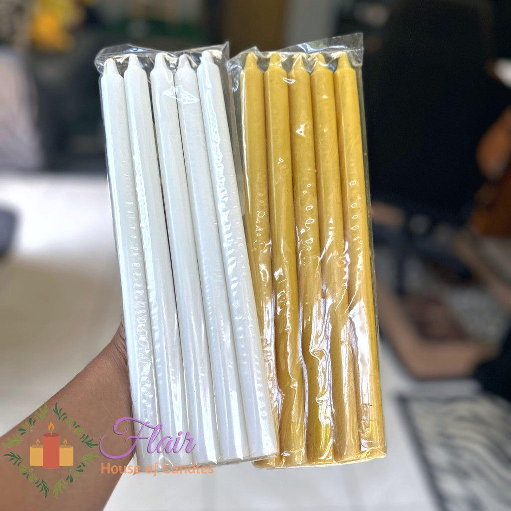 Flair Yellow Procession Candle #5 | 5pcs Pack 27cm Tall