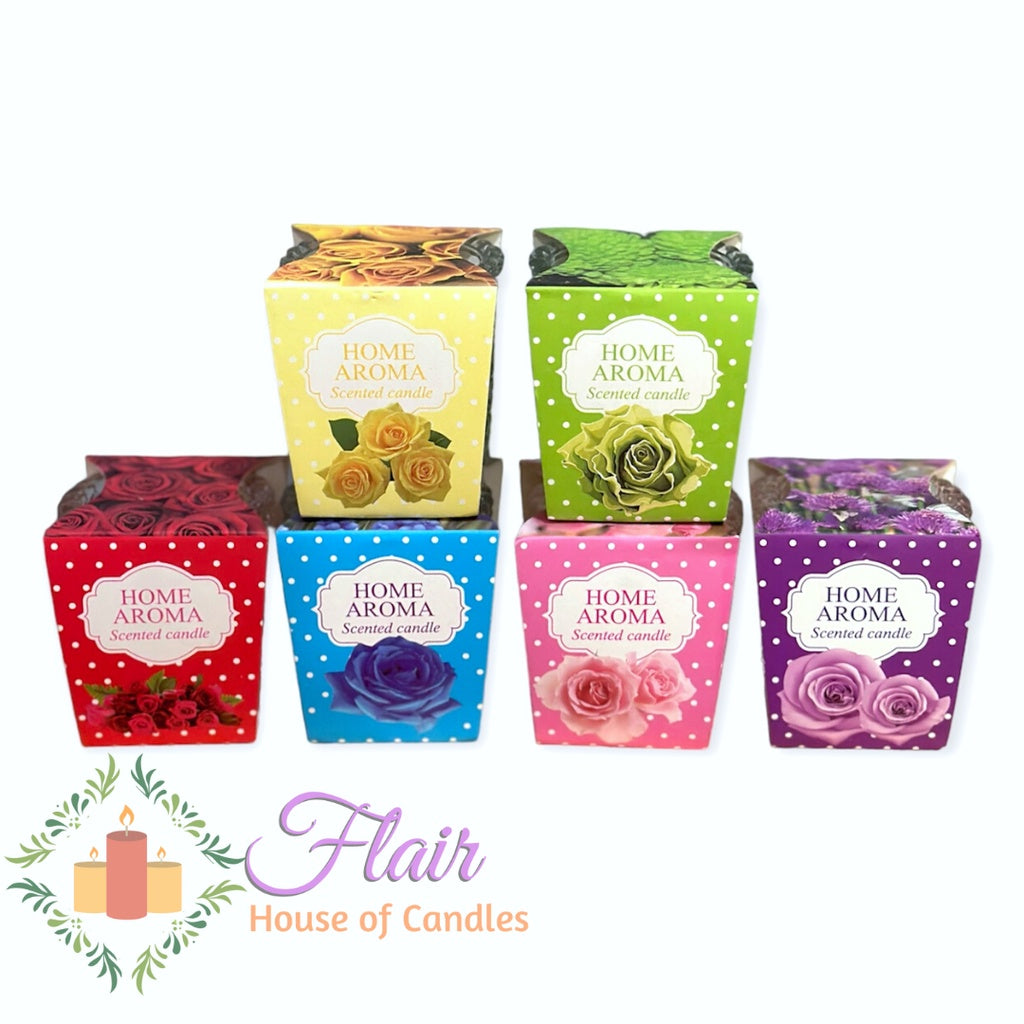 Home Aroma Scented Vigil Glass Candle 6.5cm Tall