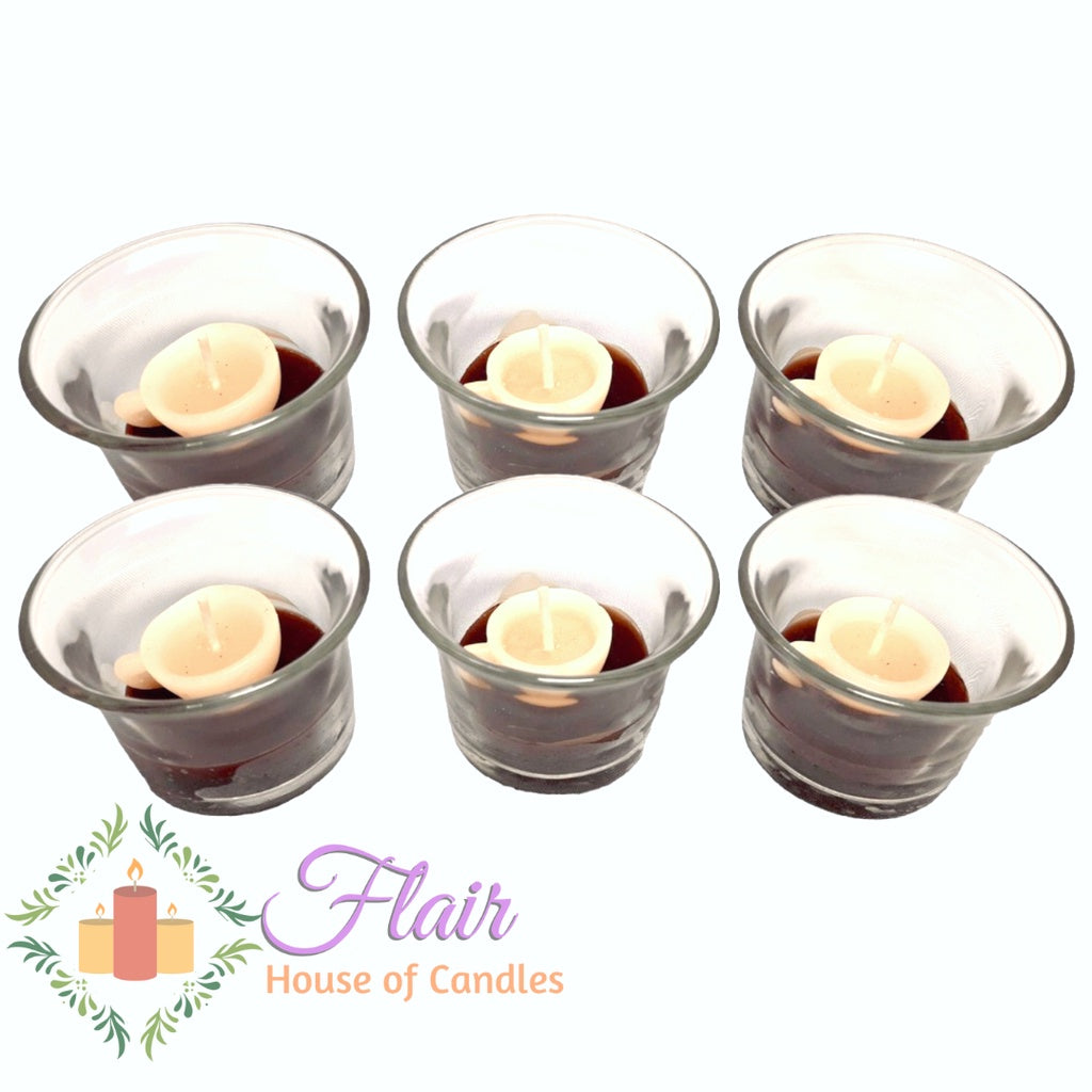 Coffee Scented Glass Candle 5cm Tall