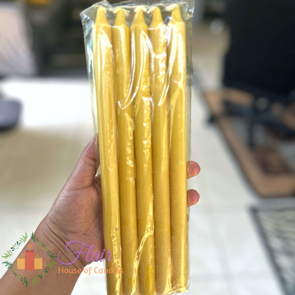 Flair Yellow Procession Candle #5 | 5pcs Pack 27cm Tall