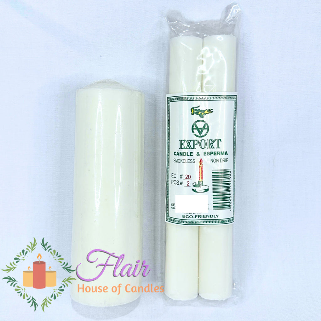 Flair Unity Candle Set B for Wedding (Esperma #20x2 & #507 Candle)