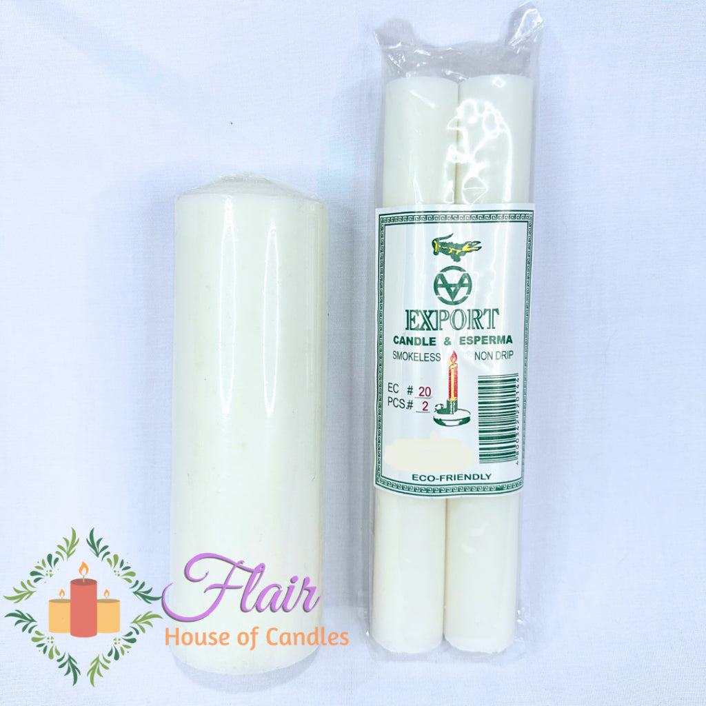 Flair Unity Candle Set B for Wedding (Esperma #20x2 & #507 Candle)