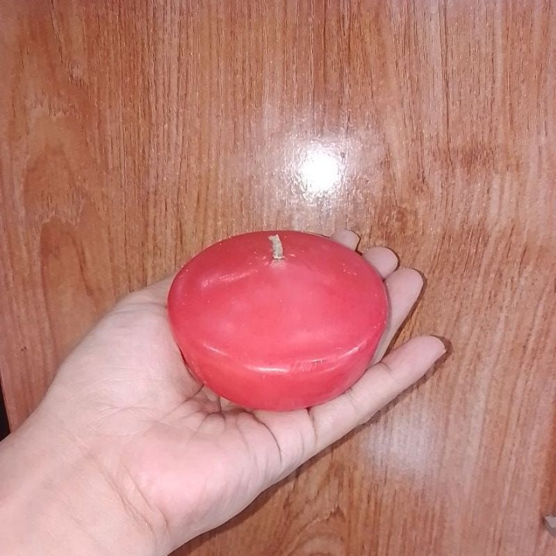 Large Smokeless Colored Floating Candle 4.8cm Tall