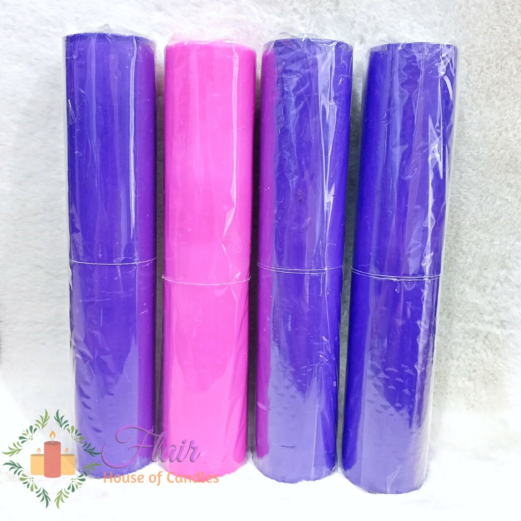 3x14 Advent Pillar Candle Set