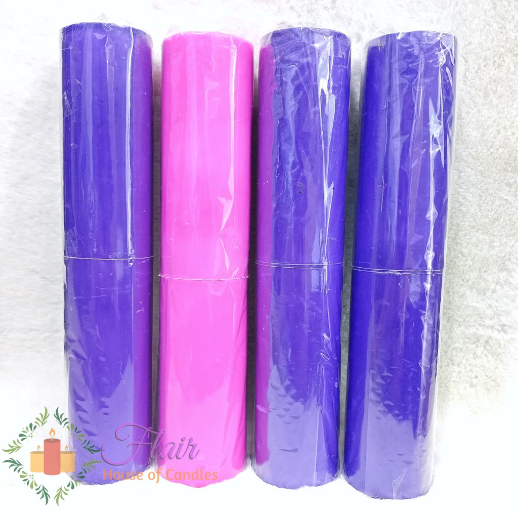 3x14 Advent Pillar Candle Set