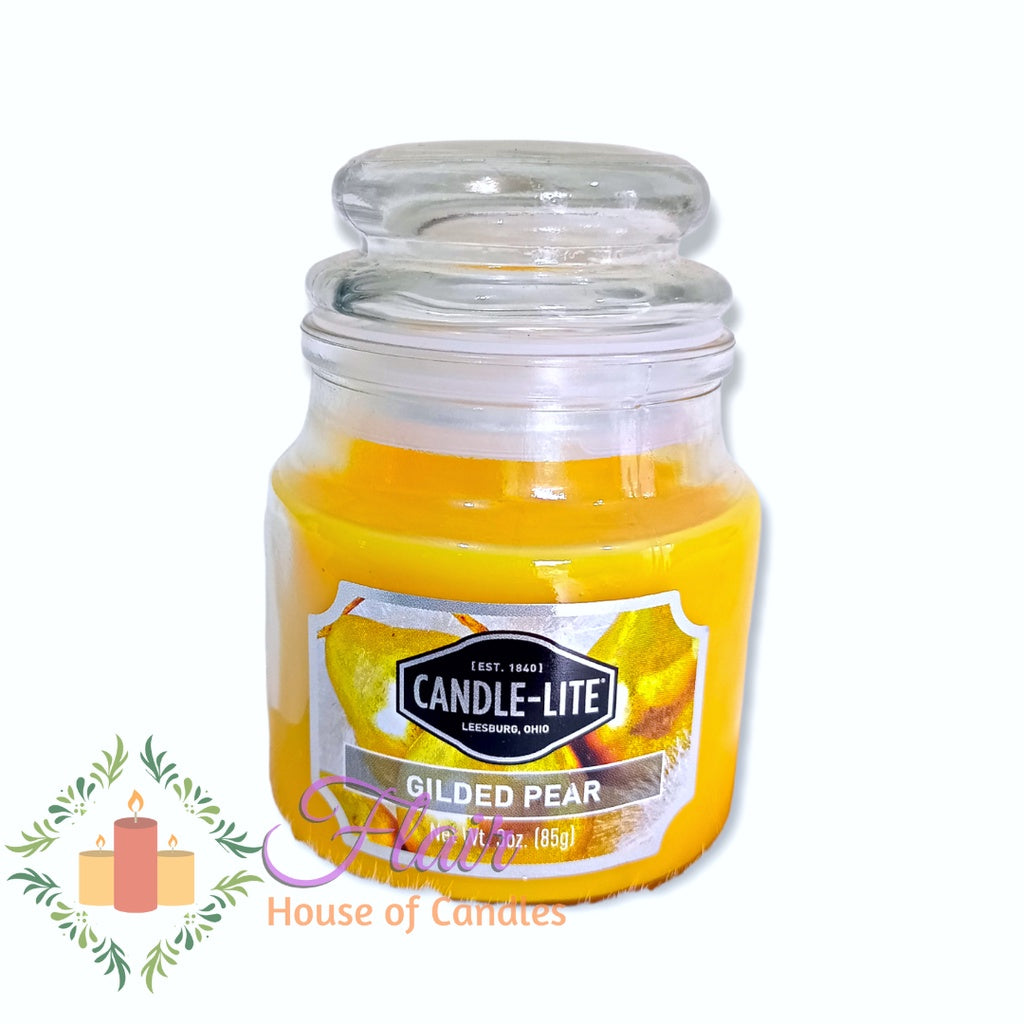 Candle-Lite Gilded Pear Scent Candle Jar 85g