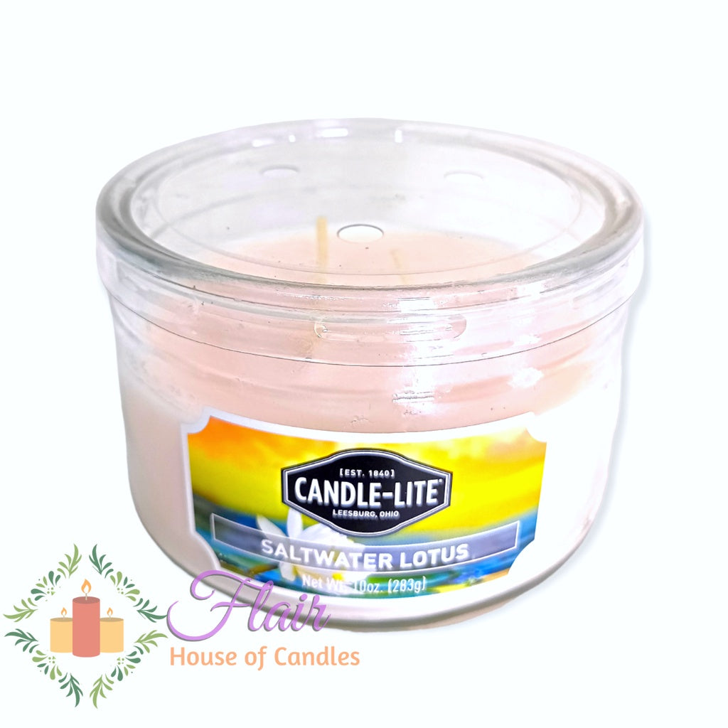 Candle-Lite Saltwater Lotus Scent Candle Jar 283g