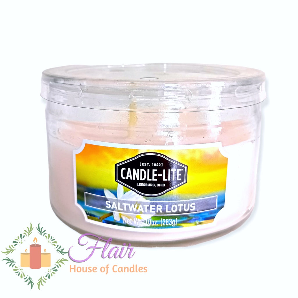 Candle-Lite Saltwater Lotus Scent Candle Jar 283g