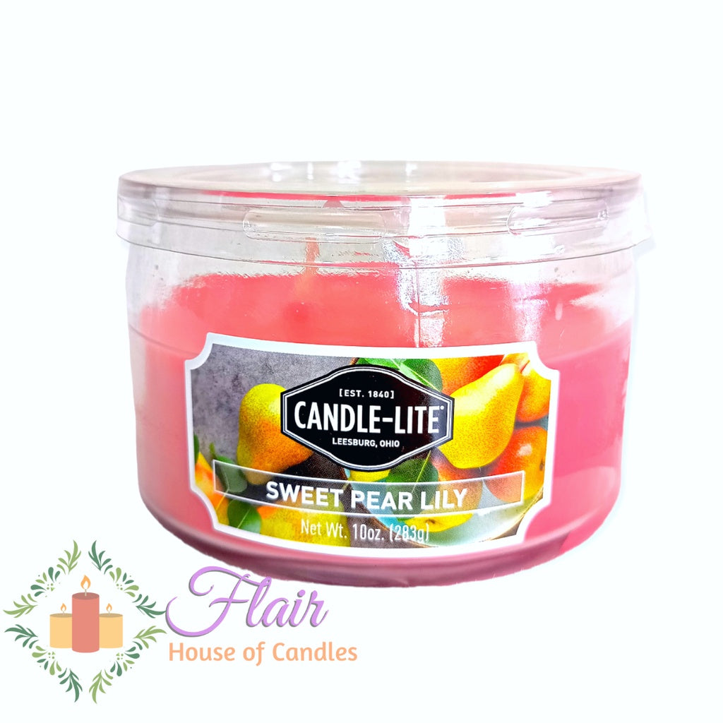 Candle-Lite Sweet Pear Lily Scent Candle Jar 283g