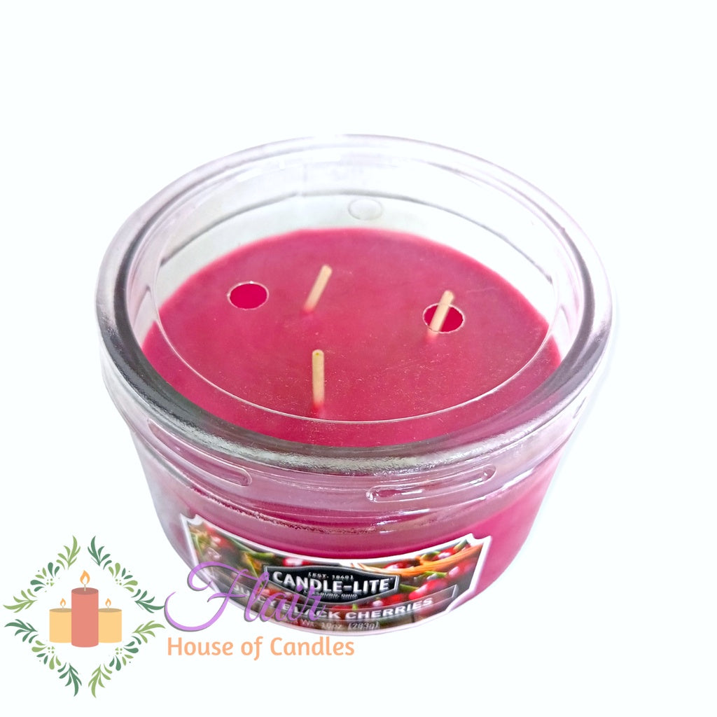 Candle-Lite Juicy Black Cherries Scent Candle Jar 283g