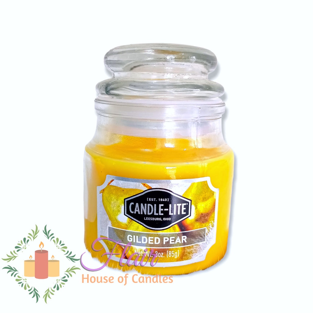 Candle-Lite Gilded Pear Scent Candle Jar 85g