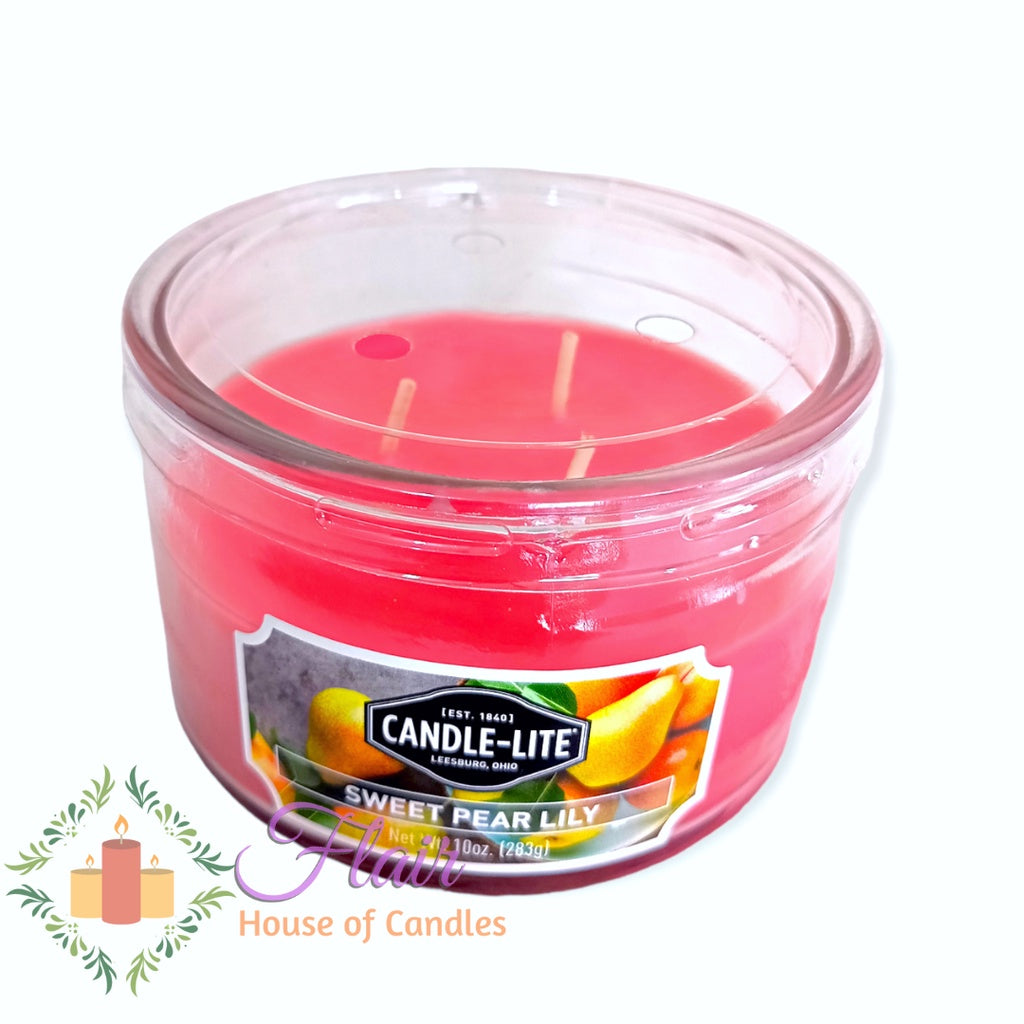 Candle-Lite Sweet Pear Lily Scent Candle Jar 283g