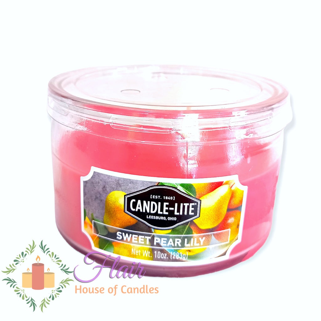 Candle-Lite Sweet Pear Lily Scent Candle Jar 283g