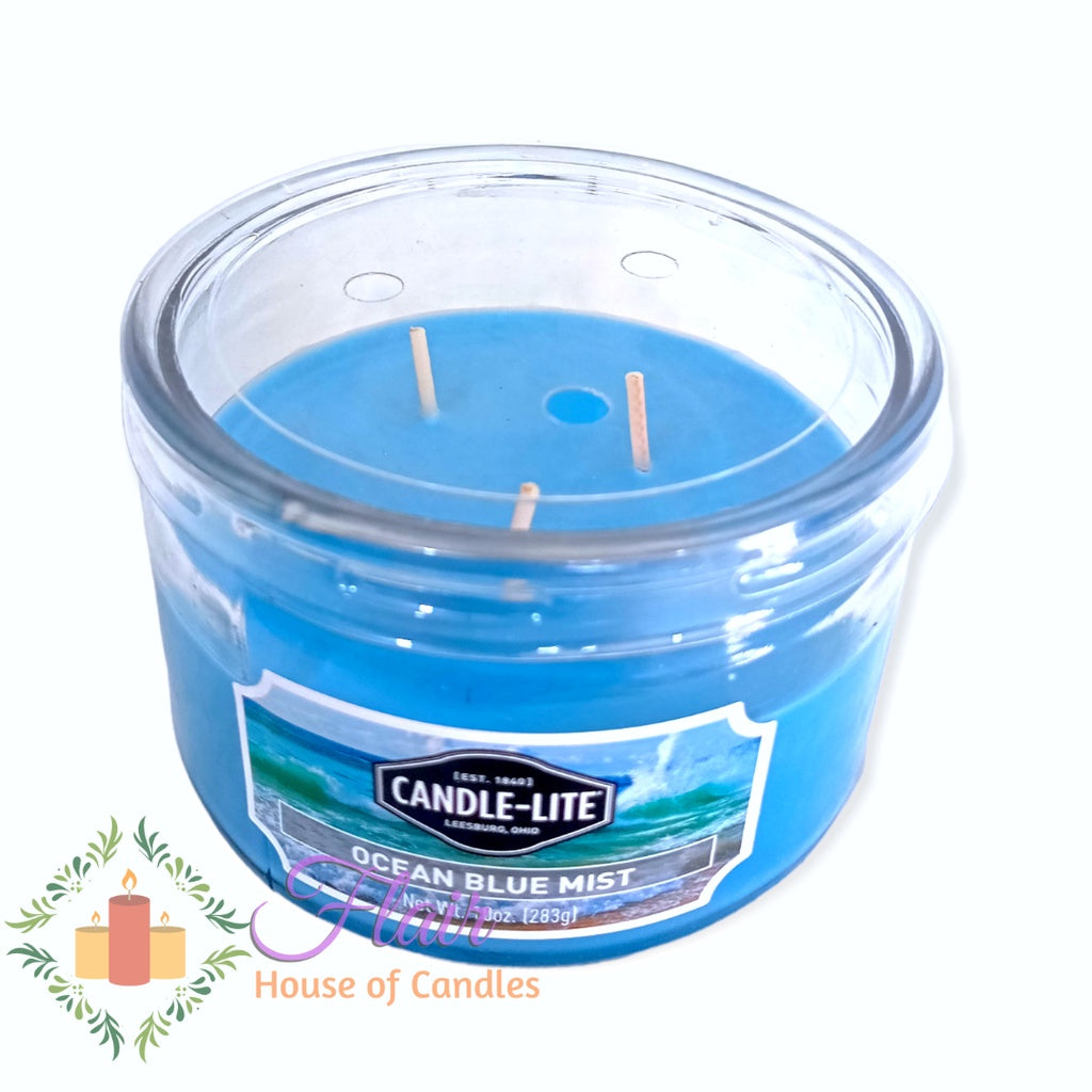 Candle-Lite Ocean Blue Mist Scent Candle Jar 283g