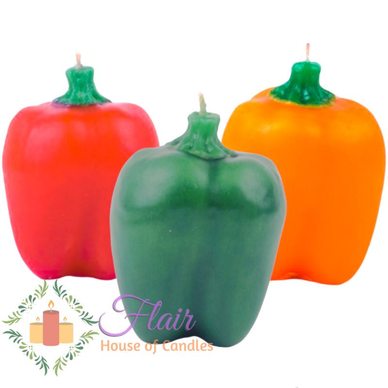 Bell Pepper Vegetable Candle 8cm Tall