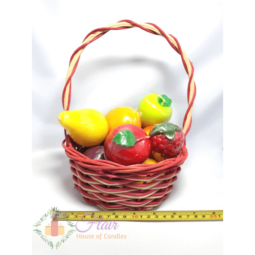 Flair Fruits & Vegetables Candle Basket Set | 10pcs Basket