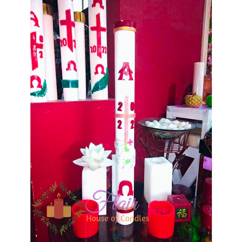 Flair 3 by 30 Inches Paschal Candle | Made to Order