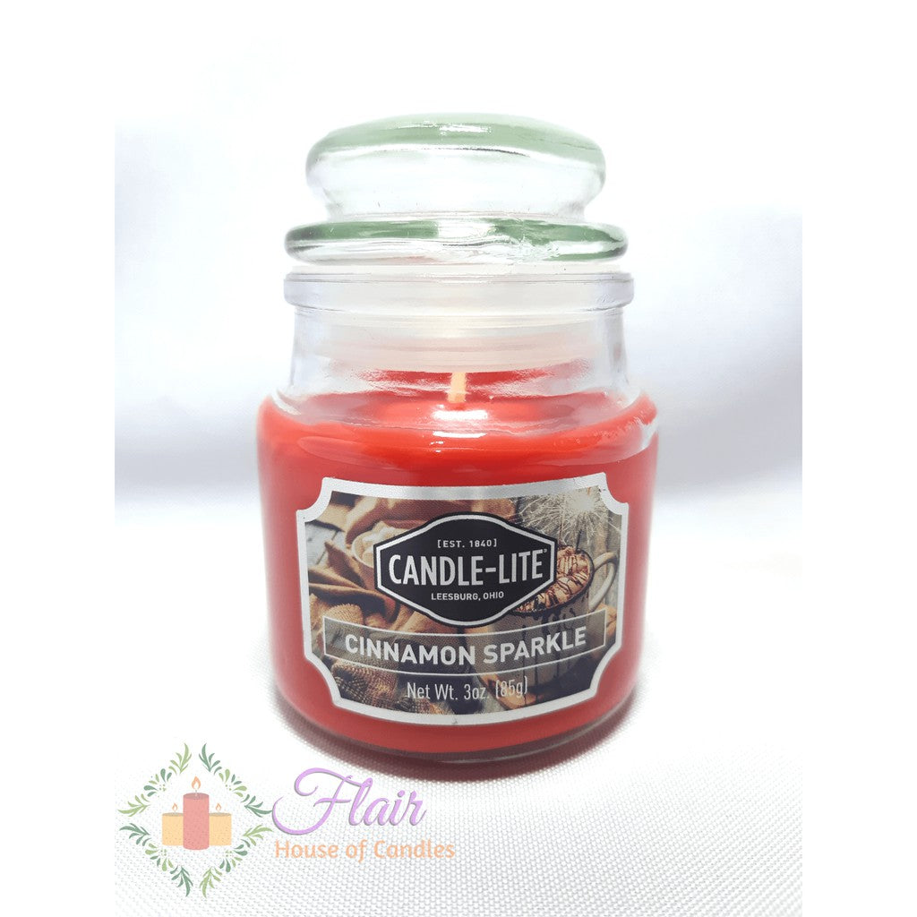 Candle-Lite Cinnamon Sparkle Scent Candle Jar 85g