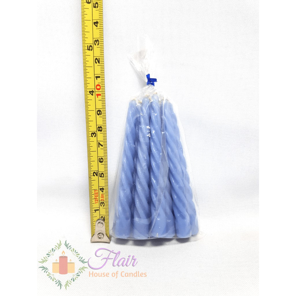 Flair Spiral Birthday Candles | 12pcs Pack 9cm Tall