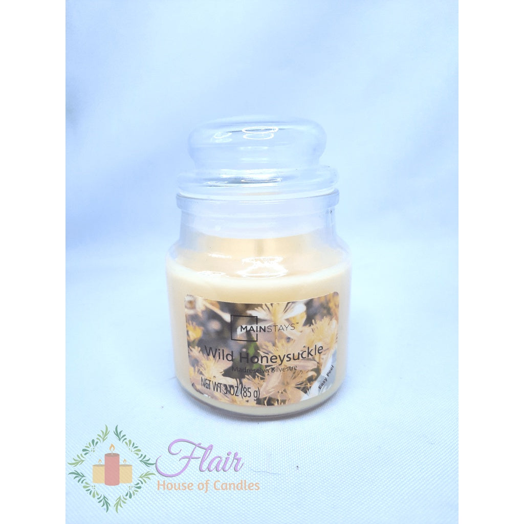 Mainstays Wild Honeysuckle Scent Jar Candle 85g