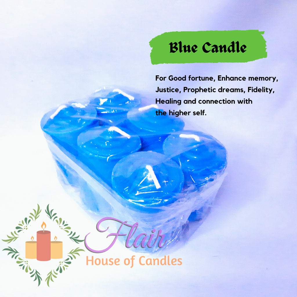 Flair Vigil Colored Wishing Candles | 6pcs Pack 5.5cm Tall