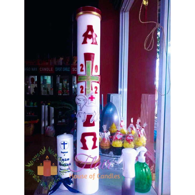 Flair 3 by 30 Inches Paschal Candle | Made to Order